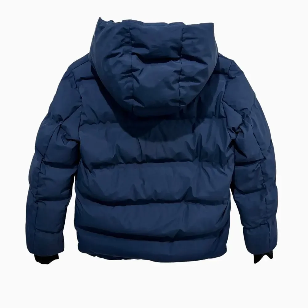 AI Riders on the Storm Down Jacket Kids 12Y Blue Hooded Full Zip